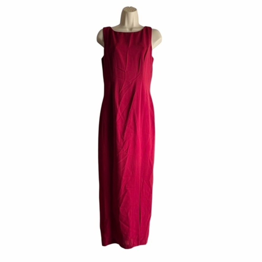 Vintage 90s Crepe Slit Dress By Trilogy Rampage Co.
